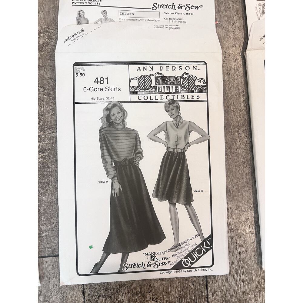 Lot Of 6 Vintage Ann Person Collectibles & Great Clips Sewing Patterns - Picture 3 of 13